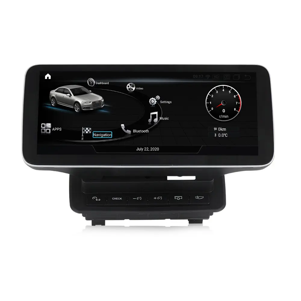 Navifly 10.25\" Android12 car smart screen DVD Radio Stereo Player for AUDI Q7 video de pantalla para carro
