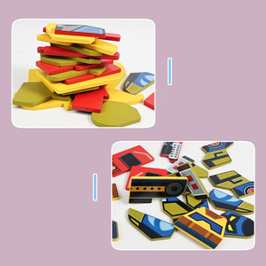 Jeu <span class=keywords><strong>de</strong></span> construction en bois en gros, blocs à assembler, puzzle éducatif amusant, jouet interactif parent-enfant, jeu <span class=keywords><strong>de</strong></span> table - Product Image 4