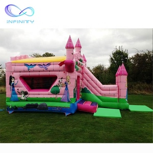 Château de princesse de conte de <span class=keywords><strong>fées</strong></span> Combo Slide Kids Party Fun Gonflable Joy Princess Bounce House Princess Bouncy Castle - Product Image 2