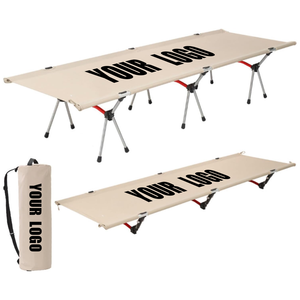 Nouveau lit <span class=keywords><strong>de</strong></span> camping <span class=keywords><strong>extérieur</strong></span> en aluminium lits <span class=keywords><strong>de</strong></span> camping portables pliables <span class=keywords><strong>pour</strong></span> adultes lit <span class=keywords><strong>de</strong></span> couchage <span class=keywords><strong>de</strong></span> camping avec logo personnalisé - Product Image 1