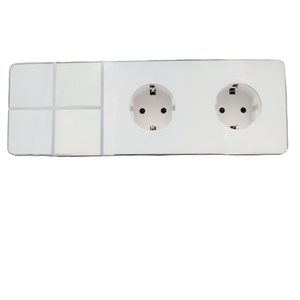 BS Anh Ấn Độ tiêu chuẩn màu đen tường chuyển đổi ổ cắm đầy đủ Kính 10A cắm ổ cắm đôi ổ cắm sạc chất lượng tốt phổ ổ cắm - Product Image 1