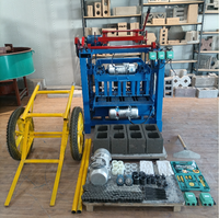 Machine à blocs de ciment semi-automatique 4-35 populaire pour les projets de construction avec machine de fabrication de briques à haute productivité