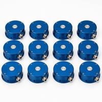 Boîtier de capteur rond en acier inoxydable et alliage d'aluminium anodisé, usiné sur commande par CNC, fabrication OEM