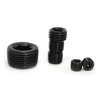 Bouchon de tuyau à douille hexagonale en vrac en gros filetage PT 1/16 "1/8" 1/4 "3/8" DIN906 bouchons de tuyau à douille hexagonale en acier vis