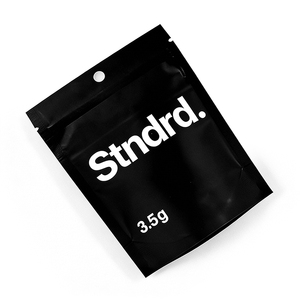 Bolsas de Mylar Negras Mate Impresas Personalizadas, Bolsa de Aluminio con Cierre Hermético y Ventana Transparente para Alimentos - Product Image 5