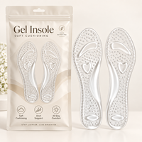 Semelles en gel transparentes réutilisables pour chaussures de femmes, coussinets auto-adhésifs pour l'avant-pied pour les talons hauts, les sandales et les chaussures habillées