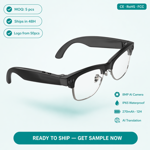 Lunettes Intelligentes Robustes C-lubmaster IP65 pour Pompiers, Enregistrement d'Urgence, Anti-tremblement, Batterie 270mAh, Fabrication Directe ISO 9001 - Product Image 1