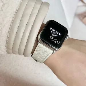 Retro-Lederarmband 22 mm Armband für Apple Watches Serie 7 6 5 4 Ersatz vintage Palm Leather Apple Watch Armband