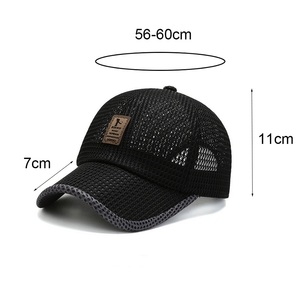 MIO özel Logo kavisli ağız örgü spor beyzbol şapkası moda 6 Panel ağ şoför şapkası erkekler için düz renk ayarlanabilir <span class=keywords><strong>Snapback</strong></span> şapka - Product Image 6