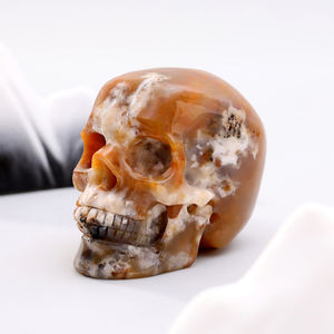 <span class=keywords><strong>Chakra</strong></span> Raiz Jasper Vermelho Crânio Escultura Pedra de Aterramento para Estabilidade e Força Física Único Outro Ofício De Cristal - Product Image 3