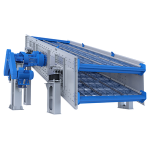 Màn hình rung khử nước để xử lý quặng nhà máy rửa cát với động cơ 3.7kW * 2 công suất cao 70-120t/h phân tán lớn - Product Image 1