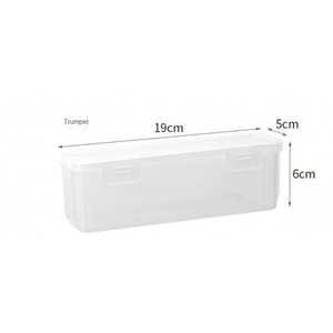 Boîte à papeterie transparente en PP de grande capacité, design moderne, étui à crayons pour étudiants, empilable, durable - Product Image 6