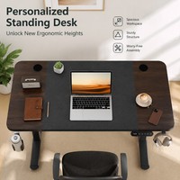 Bureau de jeu et d'apprentissage AOR Home Gaming, extensible et réglable en hauteur, design moderne, plateau en métal de qualité E0, mémoire de position, vente en gros usine