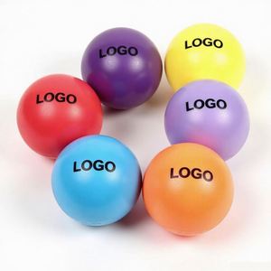 Vente en gros de balles en mousse PU imprimées de 6,3 cm, jouets anti-stress personnalisés avec logo - Product Image 1