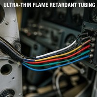 Tubo Termocontraíble Ultrafino Retardante de Llama, Contracción Rápida 2:1, para Aislamiento de Cables Automotrices y Electrónicos