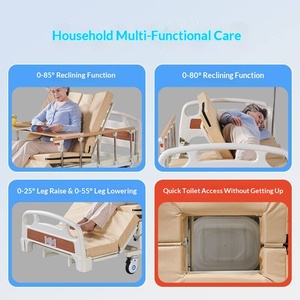 Cama de enfermería manual extra ancha <span class=keywords><strong>para</strong></span> ancianos, residencias de ancianos, pacientes paralizados, personas enfermas, con giro de piernas completo - Product Image 2
