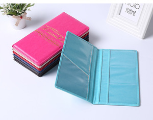 Carpeta de Protección para Documentos de Seguro de <span class=keywords><strong>Coche</strong></span>, Portatarjetas de Registro, Cartera para Licencia de Conducir, Almacenamiento de Tarjetas de Identificación en Cuero PU - Product Image 2