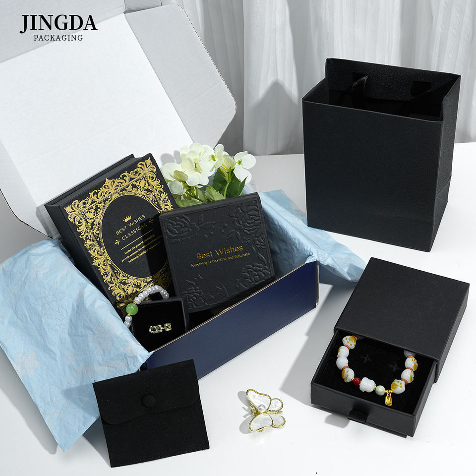Jingda Factory Custom logo Hard Paper Jewelry Packaging Box, Suitable ...