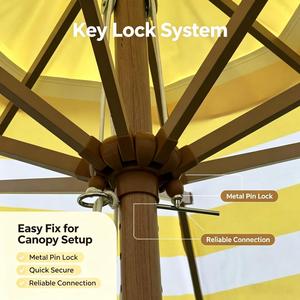 Sombrilla de Playa y Patio con Borlas, <span class=keywords><strong>Parasol</strong></span> Impermeable de 110 cm, con Inclinación Manual para Uso en Exteriores - Product Image 2