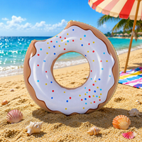 Bouée de piscine gonflable en PVC sans phtalates Sunshine PD134202 pour enfant, avec poignée en forme de beignet
