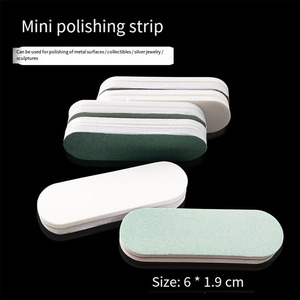 Mini Nail đánh bóng đệm Stick trắng màu xanh lá cây chà nhám khối đối với trang sức làm sạch & tỏa sáng - Product Image 5