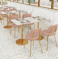 Style moderne restaurant thème personnalisé stand canapé réseau rouge lait thé boutique café bar table et chaise combinaison personnalisation