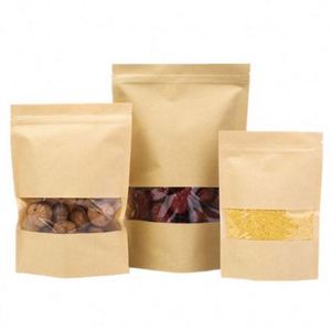 Sac en papier kraft personnalisé avec logo 2026 pour l'emballage de la farine, pack promotionnel en gros - Product Image 1