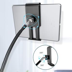 Plegable largo brazo del teléfono de la tableta soporte para Ipad Pro para <span class=keywords><strong>Samsung</strong></span> Kindle 7-11 <span class=keywords><strong>pulgadas</strong></span> perezoso cama tablet soporte de montaje - Product Image 4