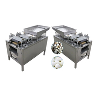 Équipement de transformation alimentaire haut de gamme, machine à peler les œufs de caille automatique en acier inoxydable 304, capacité de 300 kg, moteur 220V/380V
