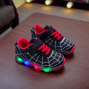 Autunno primavera scarpe Casual luce LED bambini ragazzi ragazze luminoso da corsa sport maglia superficie singolo Flash Baby - Product Image 3
