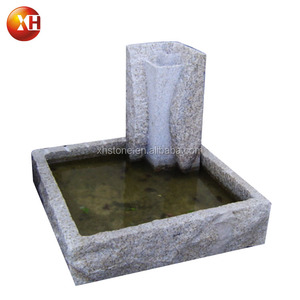 Decoración de Jardín, Fuente de Agua en Jarra con Cascada de Piedra de Granito Natural, Luz LED Interior, Circulación de Agua con Base, Altura Total 70 cm - Product Image 6
