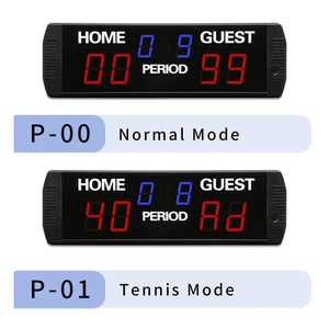YIZHI Marcador Digital LED Grande Portátil de Baloncesto Profesional, Tablero de Puntuación de Tenis y Pádel con Control Remoto de Reloj de Pulsera - Product Image 3
