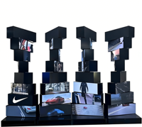Pantalla LED Giratoria Mecánica Inteligente de Doble Cara, Multicapa, Personalizable, Continua de 360°, con Resolución 1080P