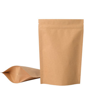 Sacs en papier kraft carrés laminés plats personnalisés à bas prix avec logo - Product Image 4