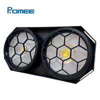 Luz Cegadora LED COB de 2 Ojos a Todo Color de 200W WW+RGB, DMX512 para DJ, Club, Conciertos, Eventos, Teatro, Escenarios, Bodas