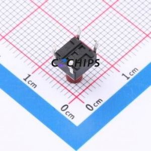 TP10812680 Tactile Switch Through hole Component (THT),6x6mm Switch Single Pole Single Throw Round Button 2.6N Through Hole - Product Image 2