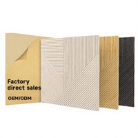Panneau acoustique carré moderne en fibre de polyester, NRC élevé 0.9, ignifuge, écologique, pour studio, école, gymnase, hôtel, design 3D