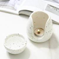 Brûleur d'huile essentielle en céramique, brûleur de bougie, chauffe-cire, chauffe-bougie, brûleur de cire en céramique