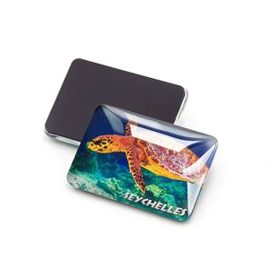 Imanes de nevera al por mayor de tortugas tropicales de alta calidad estilo boho de las Seychelles, recuerdos turísticos - Product Image 3