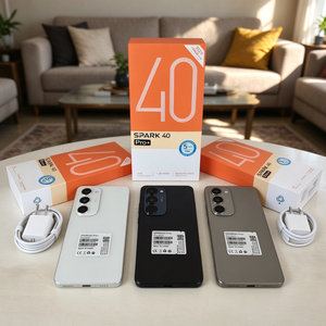 Tout Neuf Spark40Pro แบตเตอรี่ 6900mAh ขึ้นไป ระบบปฏิบัติการ Android 15 หน่วยความจำ 16GB+1TB กล้อง AI 108MP ชิปประมวลผล Deca Core ภาษาสเปน รุ่นโค้ง ของแท้จากโรงงาน - Product Image 1
