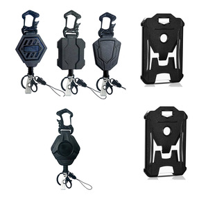 Mosquetón resistente transfronterizo con abridor de botellas magnético potente, soporte para credenciales, llavero con hebilla para cinturón, retráctil - Product Image 1