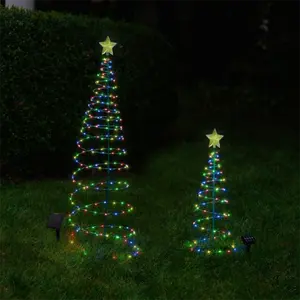 Luci Biumart natale motivo esterno giallo/luce multicolore luci decorazione albero di natale