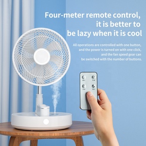Ventilateur de poche pliable <span class=keywords><strong>ADYSS</strong></span> P30, petit ventilateur électrique portable rechargeable par USB, en métal, avec télécommande, mini ventilateur télescopique - Product Image 2