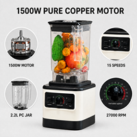 Lohas Commerciële Sapblender, Heavy Duty, Hoge Snelheid, Elektrische Keukenmachine, Restaurant, Café, Vers Fruit, Voedselverwerking