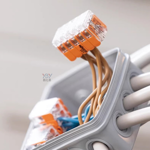 Original Neu Wa-go 221-420 10-Positionen-Klemmenblock Schnell verdrahtung Versand Kompakter 600-V-Federklemmenstecker für Leiter - Product Image 2