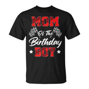 Camiseta de carreras Mom Of The Birthday Boy, color negro, talla para adulto - Product Image 1