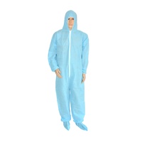 Combinaison microporeuse imperméable protection SMS jetable industriel utilisation unique combinaison orange de sécurité des travailleurs avec capuche et bottes