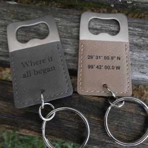 Manufacturer supplies creative <b>leather</b> bottle openers, simple and portable beer openers, car <b>keychains</b>, and Father's Day gifts. - Product Image 4