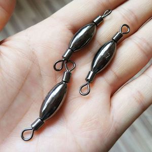 Connecteur de pêche en acier inoxydable avec poids en laiton pour plomb de pêche et <span class=keywords><strong>émerillon</strong></span> roulant - Product Image 4