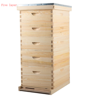 SP Langstroth Bienenstock-Set 10/8 Rahmen Holz-Bienenstock Starter-Kit Komplette Bienenstöcke Imkerei-Ausrüstung für Bienenzucht